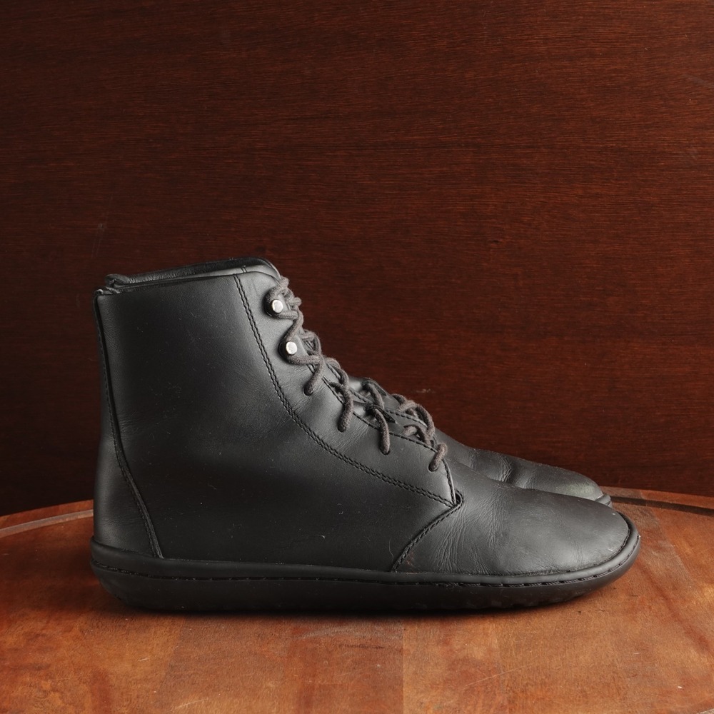 VivoBarefoot Boots WMS SZ EU 37 US 6 BLK Gobi Hi IV Leather Barefoot Minimalist